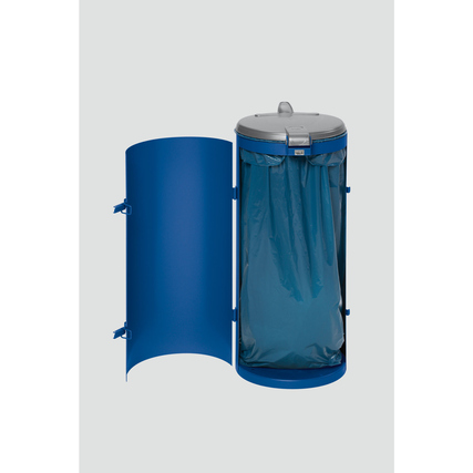 VAR Müllsackständer Kompakt-Junior Müllsäcke bis 120 l 45 x 90 cm (Ø x H) Blech, verzinkt, pulverbeschichtet enzianblau