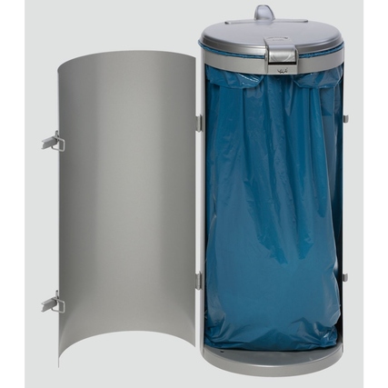 VAR Müllsackständer Kompakt-Junior Müllsäcke bis 120 l 45 x 90 cm (Ø x H) Blech, verzinkt, pulverbeschichtet silber