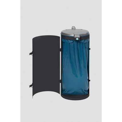 VAR Müllsackständer Kompakt-Junior Müllsäcke bis 120 l 45 x 90 cm (Ø x H) Blech, verzinkt, pulverbeschichtet anthrazit