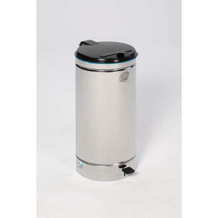 VAR Tretabfalleimer Euro-Pedal 45 x 70 cm (Ø x H) ca. 60l Edelstahl edelstahl