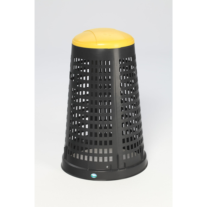 VAR Müllsackständer Korbständer Müllsäcke bis 120 l 52,5/38 x 88 cm (Ø x H) Polypropylen, recycelbar schwarz