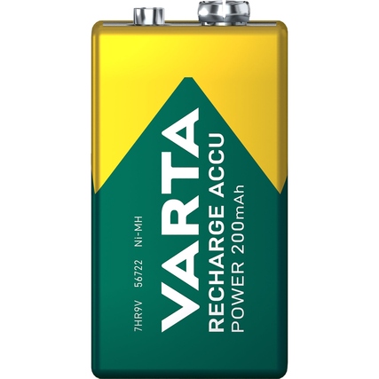 Hochleistungsakku in rechteckiger Form mit gelb-grüner Verpackung und Kapazität von 200 mAh.