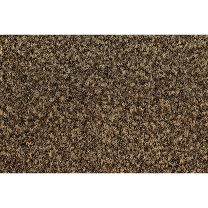 Schmutzfangmatte in schokoladenbraun mit geschnittenem Flor und umlaufendem Rand.
