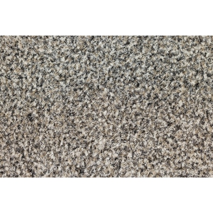 Schmutzfangmatte in quarzgrau mit weichem und hartem Garn, für gewerbliche Nutzung geeignet.