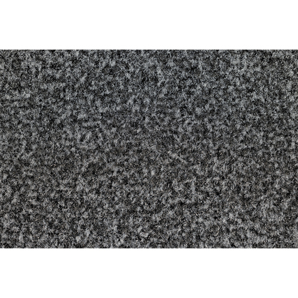 Schmutzfangmatte in schwarzgrau mit geschnittenem Flor und umlaufendem Rand.