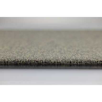 Schmutzfangmatte in schiefergrauer Farbe mit weicher Floroberfläche und umlaufendem Rand.