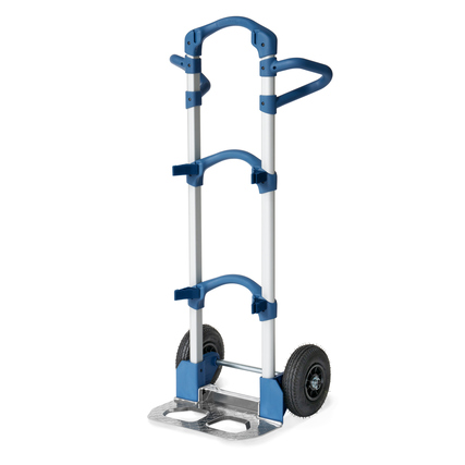 Haltehörner für Sackkarre in drei Höhen zur Stabilisierung runder Ladegüter.