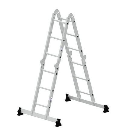 MUNK Multifunktionsleiter 4,8m Aluminium alu