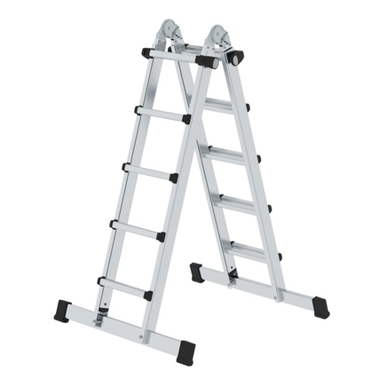 MUNK Teleskopleiter 42,5 x 155,5 x 19,6 cm (B x H x T) 150kg Aluminium