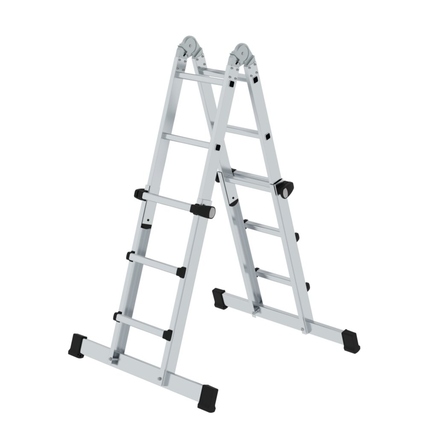 MUNK Teleskopleiter 4 x 3 Stufen Produktbild pa_produktabbildung_5 XL