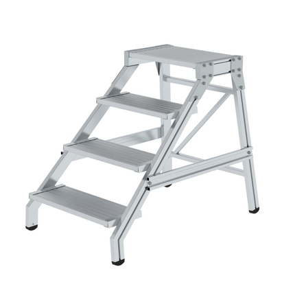 MUNK Podestleiter 2,8m Aluminium alu