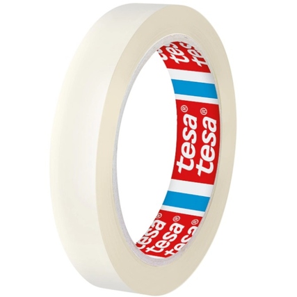 Transparenter tesafilm® PAPER Klebestreifen auf einer Rolle, 19 mm x 66 m.