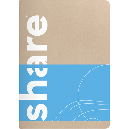 share Notizheft DIN A6 kariert 40 Bl.