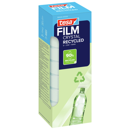 tesa® Klebefilm CRYSTAL RECYCLED 19 mm x 33 m (B x L) 8 St./Pack. Produktbild pa_produktabbildung_2 XL