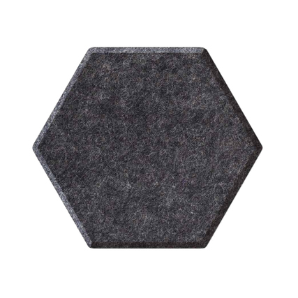 magnetoplan® Akustik-Wandelement ecoAware 370 x 320 x 9 mm (B x H x T) PET-Filz, 100 % recycelt anthrazit 6 St./Pack.