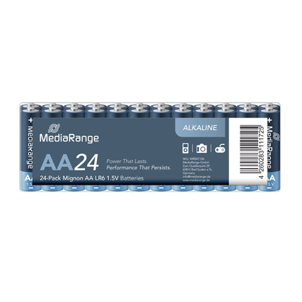 MediaRange Batterie AA/Mignon LR6 Alkaline 1,5V 24 St./Pack.