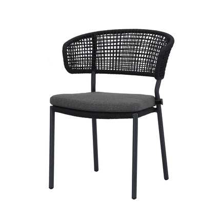 BEST Gartenstuhl Spitz 59 x 82 x 66 cm (B x H x T) anthrazit 2 St./Pack.