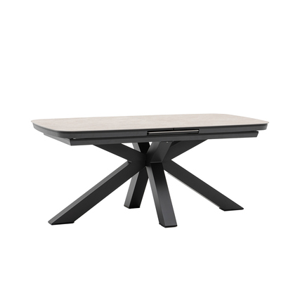 BEST Gartentisch Torino 180/220 x 76 x 100 cm (B x H x T) Hochdrucklaminat anthrazit