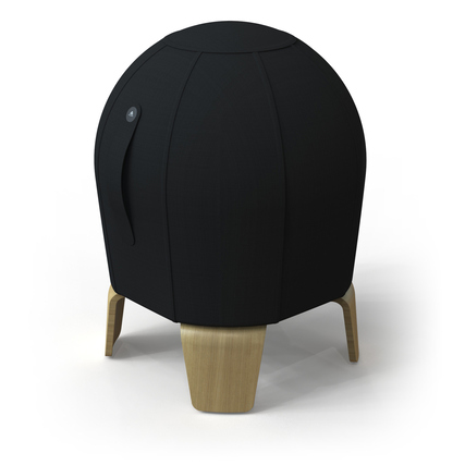 ALBA Sitzhocker Loona Farbe der Sitzfläche: schwarz