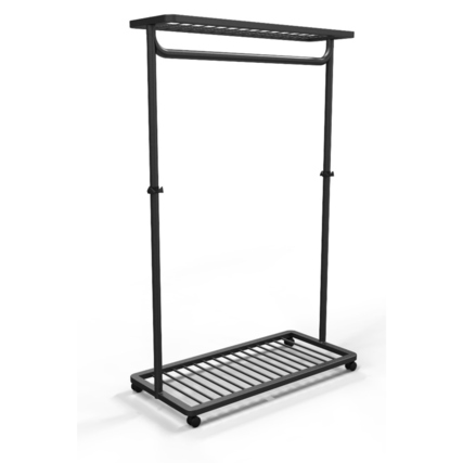 ALBA Garderobenständer Noko 115 x 173 x 54,5 cm (B x H x T) Metall schwarz