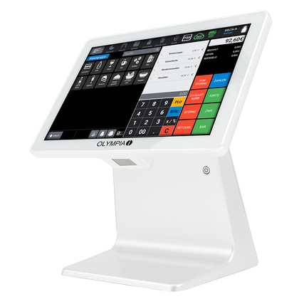 Olympia Registrierkasse TS10 17 x 27 x 25 cm (B x H x T) 100 Bediener 100 Warengruppen weiß