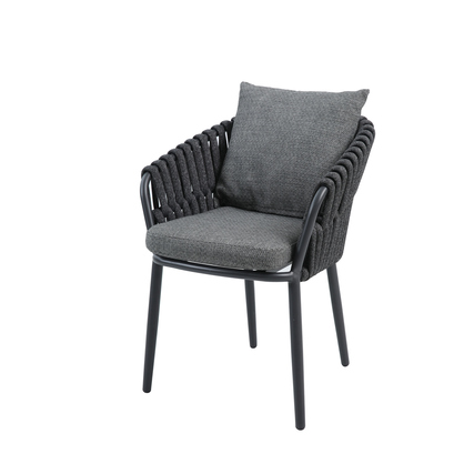 BEST Gartenstuhl Torino 61 x 78 x 65 cm (B x H x T) anthrazit 4 St./Pack.