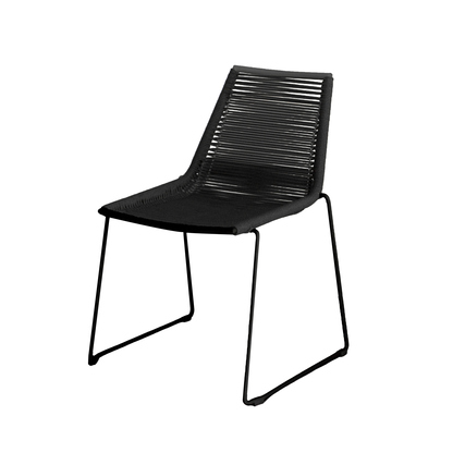 FEROS Gartenstuhl Kimo 57 x 80 x 59 cm (B x H x T) schwarz 4 St./Pack.