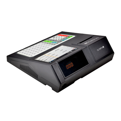Registrierkasse Olympia K200 Plus mit Flachtastatur, geeignet für Handel und Gastronomie.