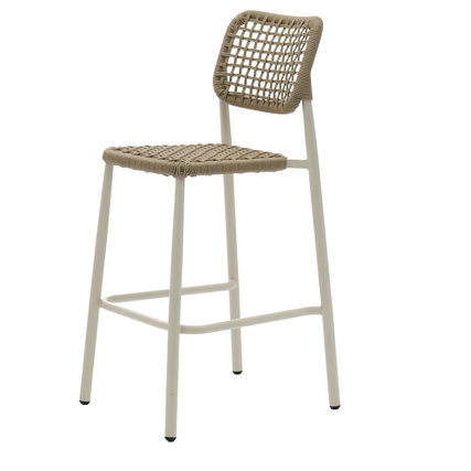 FEROS Barhocker Dante 75cm Polyethylen-Geflecht sand 4 St./Pack.