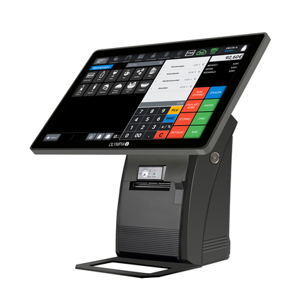 Olympia Registrierkasse T215K 39 x 35,7 x 22 cm (B x H x T) 50 Bediener 100 Warengruppen schwarz