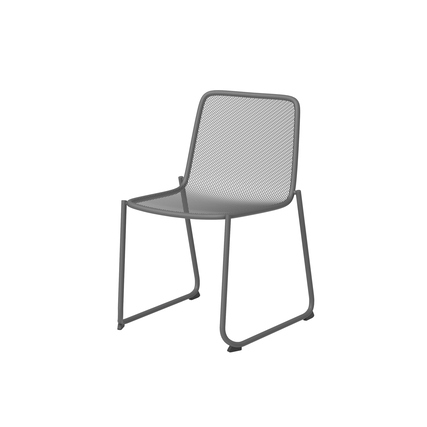 FEROS Gartenstuhl Mase 56 x 78 x 52 cm (B x H x T) Stahl schwarz 4 St./Pack.