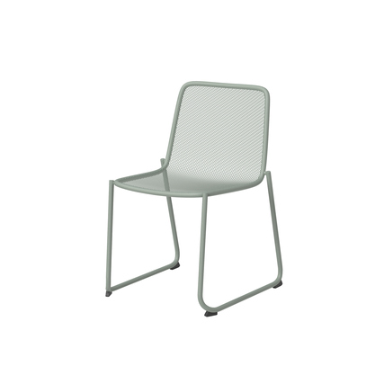 FEROS Gartenstuhl Mase 56 x 78 x 52 cm (B x H x T) Stahl grün 4 St./Pack.