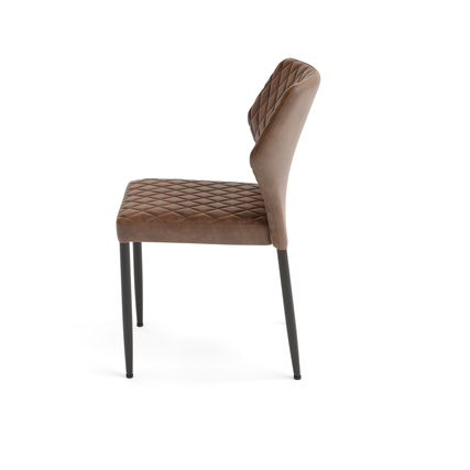 FEROS Stuhl Louis *Kunstleder* cognac Produktbild pa_produktabbildung_2 XL