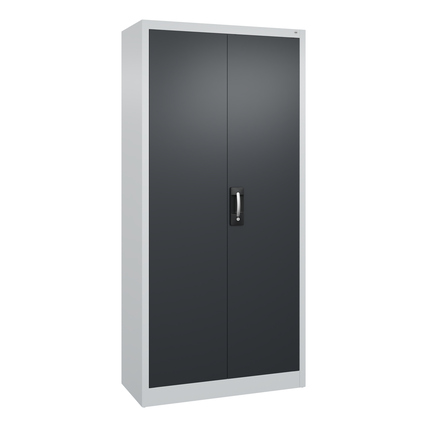 C+P Werkzeugschrank Acurado 89 930 x 1.950 x 400 mm (B x H x T) Stahl, lackiert Farbe der Front: schwarzgrau Farbe des Korpus: lichtgrau