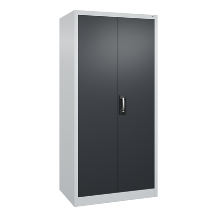 C+P Werkzeugschrank Acurado 89 930 x 1.950 x 600 mm (B x H x T) Stahl, lackiert Farbe der Front: schwarzgrau Farbe des Korpus: lichtgrau