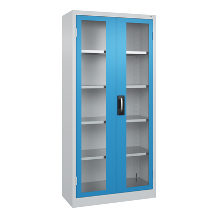 C+P Werkzeugschrank Acurado 89 930 x 1.950 x 400 mm (B x H x T) Farbe der Front: lichtblau Farbe des Korpus: lichtgrau