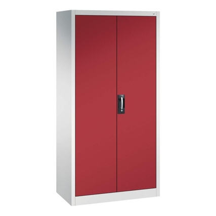 C+P Werkzeugschrank Acurado 89 930 x 1.950 x 500 mm (B x H x T) Stahl, lackiert Farbe der Front: rubinrot Farbe des Korpus: lichtgrau