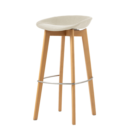 FEROS Barhocker Keeve 80cm 100 % Polyester beig 4 St./Pack.