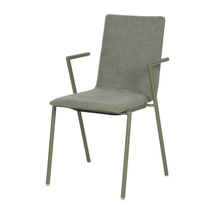 FEROS Konferenzstuhl Fortis max. Gewicht des Nutzers: 150kg 48,5cm ohne Armlehnen Material der Sitzfläche: 100 % Polyester/Sperrholz/Schaumstoff Farbe: grün 2 St./Pack.