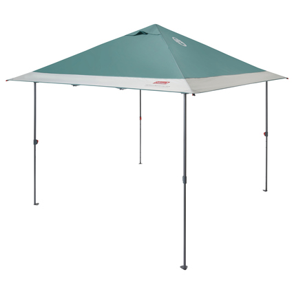 Coleman Pavillon FastPitch OnePush Shelter M 300 x 280 x 300 cm (B x H x T) Maße (zugeklappt): 111 x 21 x 26 cm (B x H x T) 18kg Polyester, PU überzogen Stahl
