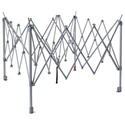 Pavillongestell des Coleman FastPitch OnePush Shelters in aufgeklappter Position.