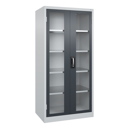 C+P Werkzeugschrank Acurado 89 930 x 1.950 x 600 mm (B x H x T) Farbe der Front: schwarzgrau Farbe des Korpus: lichtgrau