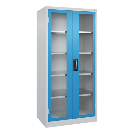 C+P Werkzeugschrank Acurado 89 930 x 1.950 x 600 mm (B x H x T) Farbe der Front: lichtblau Farbe des Korpus: lichtgrau