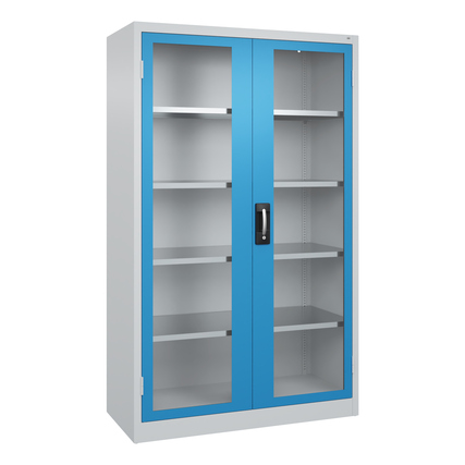 C+P Werkzeugschrank Acurado 89 1.200 x 1.950 x 500 mm (B x H x T) Farbe der Front: lichtblau Farbe des Korpus: lichtgrau