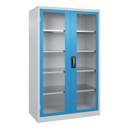 C+P Werkzeugschrank Acurado 89 1.200 x 1.950 x 600 mm (B x H x T) Farbe der Front: lichtblau Farbe des Korpus: lichtgrau