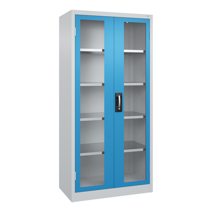 C+P Werkzeugschrank Acurado 89 930 x 1.950 x 500 mm (B x H x T) Farbe der Front: lichtblau Farbe des Korpus: lichtgrau