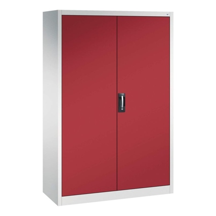 C+P Werkzeugschrank Acurado 89 1.200 x 1.950 x 500 mm (B x H x T) Stahl, lackiert Farbe der Front: rubinrot Farbe des Korpus: lichtgrau