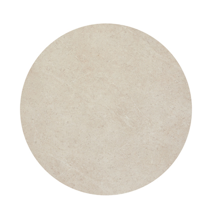 FEROS Tischplatte 120 x 1,2 cm (Ø x H) Hochdrucklaminat (HPL) sandstein