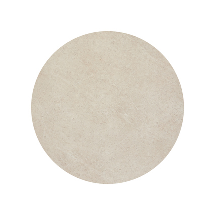 FEROS Tischplatte 70 x 1,2 cm (Ø x H) Hochdrucklaminat (HPL) sandstein