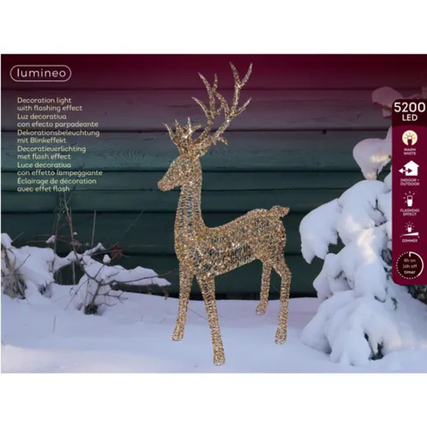 LUMINEO Lichtfigur Rentier 110 x 270 x 43 cm (B x H x T) Produktbild pa_produktabbildung_2 XL